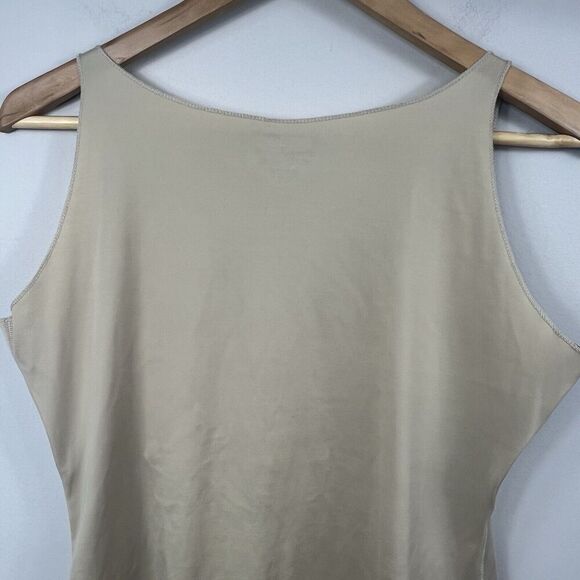 Spanx Sara Blakeley Nude Tan Beige Tank Top 1X Scoop Neck Compression - Picture 6 of 7